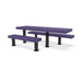 Black & Purple Wabash Valley Designer Diamond Metal Picnic Table with ADA Seat