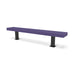 Black & Purple Wabash Valley Designer Diamond Steel Backless Bench With Surface Mount