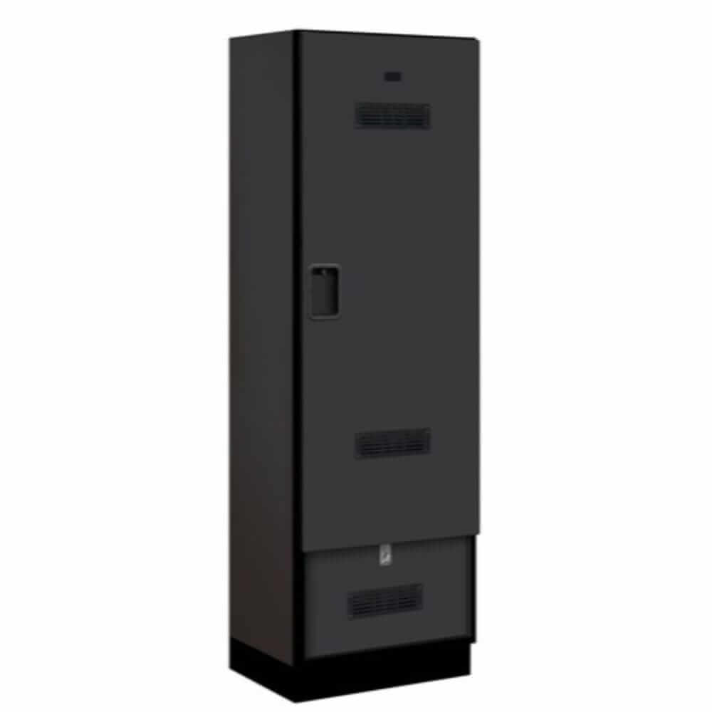 Black Salsbury Designer Wooden Gear Locker Studio Image