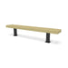 Black & Sand Wabash Valley Designer Diamond Steel Backless Bench With Surface Mount