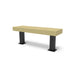 Black & Sand Wabash Valley Designer Traditional Steel Backless Bench With Surface Mount