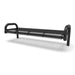 Black Wabash Valley Contemporary Diamond Steel Backless Bench with Inground Mount Studio Image