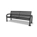 Black Wabash Valley Contemporary Perforated Steel Bench Surface Mount Studio Image