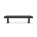 Black Wabash Valley Designer Diamond Steel Backless Bench With Surface Mount Double WIde 2