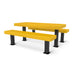 Black & Yellow Wabash Valley Designer Diamond Metal Picnic Table