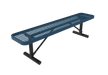 Blue MyTCoat Sports Bench Without Back Expanded Metal Studio Image Portable Mount 