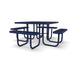 Blue Wabash Valley Signature Square Diamond Metal Portable Picnic Table