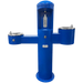 Blue Willoughby Tri-level Drinking Fountain with Bottle Filler and Pet Drinking Fountain Studio Image