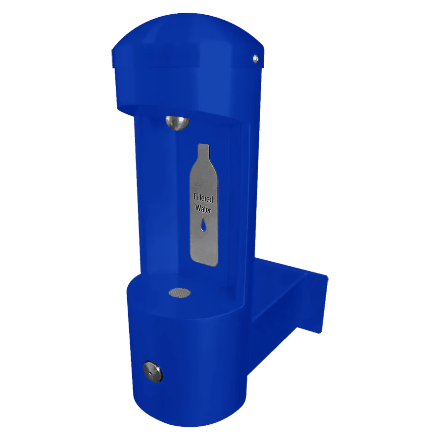 Blue Willoughby Wall-Mounted Water Bottle Filling Station Base Model Studio Image