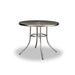 Bronze 36 inch Sullivan round steel mesh patio table, powder-coated steel, model SU2I38P, outdoor patio table