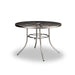 Bronze 42 inch Sullivan round steel mesh patio table, powder-coated steel, model SU2H38P, outdoor patio table