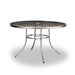 Bronze 48 inch Sullivan round steel mesh patio table, powder-coated steel, model SU2G38P, 48 inch round patio table