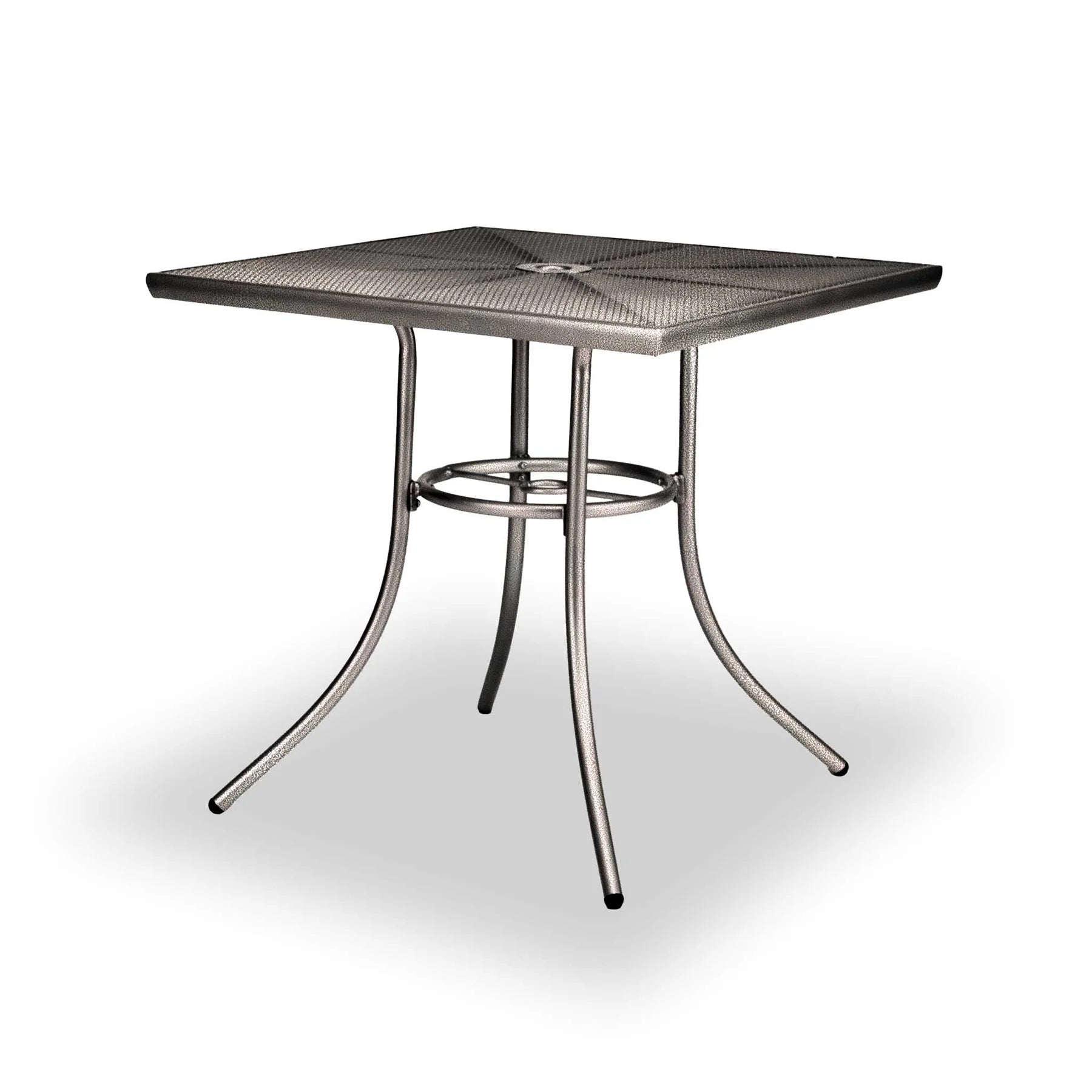 Bronze 30 inch Sullivan square steel mesh patio table, powder-coated steel, model SU2X38P, small square patio table