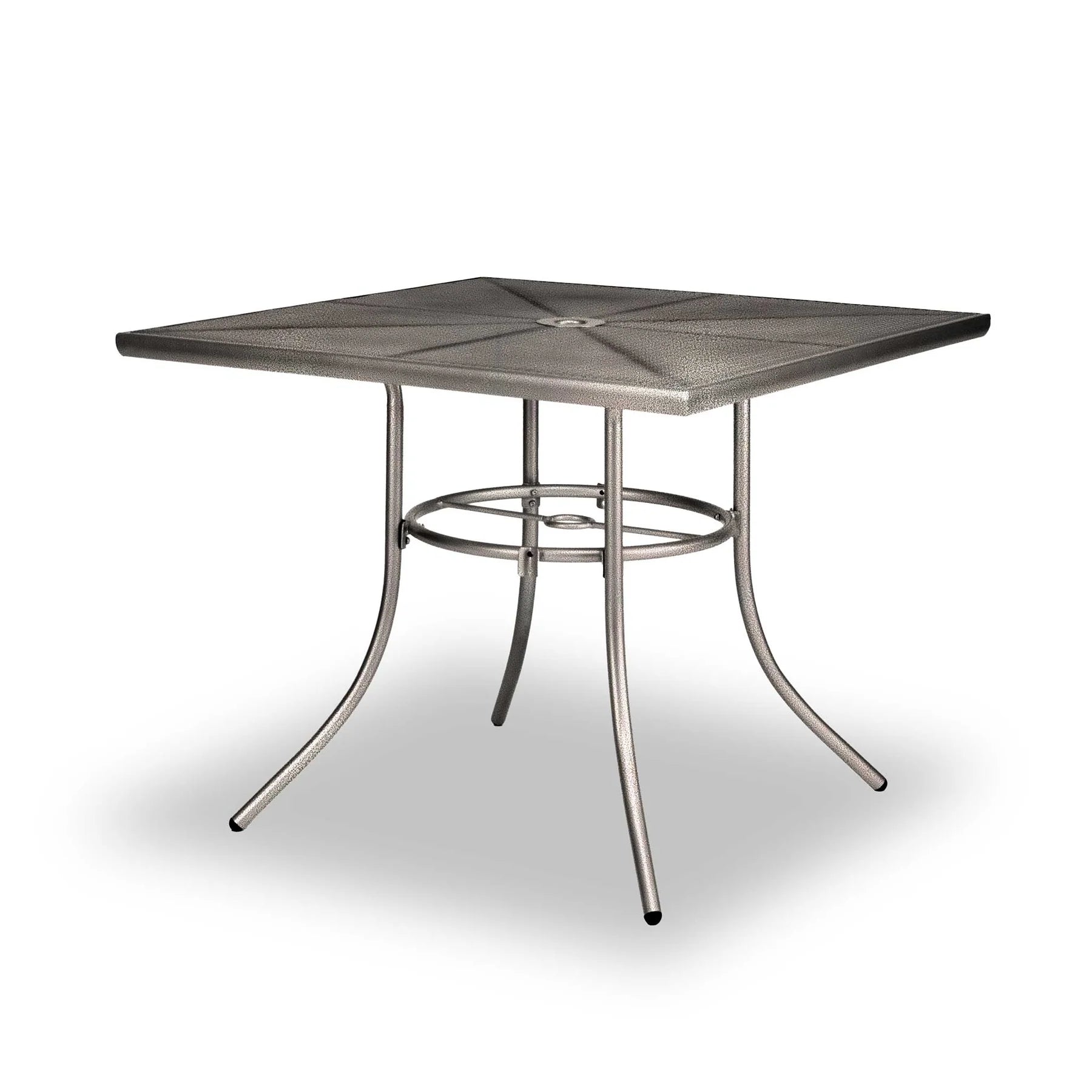 Bronze 36 inch Sullivan square steel mesh patio table, powder-coated steel, model SU2V38P, steel patio table