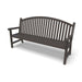 Bronze Wabash Valley Arch Yorktown Aluminum Bench, arched vertical slat back, powder-coated aluminum, model YO1213C, english garden bench