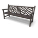 Bronze Wabash Valley Chippendale Yorktown Aluminum Bench, Chippendale lattice back, powder-coated aluminum, model YO1313C, decorative outdoor bench