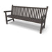 Bronze Wabash Valley Yorktown Aluminum Bench, vertical slat back and slatted seat, powder-coated aluminum, model YO1113C, 72 inch bench
