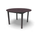 Bronze Yorktown 48 inch round aluminum slat table, powder-coated aluminum, model YO2G33C, 48 inch round table