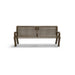 Brown Wabash Valley Estate Perforated Memorial Bench, remembrance bench with a 5-year warranty