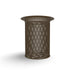 Brown Wabash Valley Flared Commercial Trash Receptacle, Diamond, plastisol coated steel with a flared top, model FR400D, stadium trash can