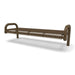 Brown Wabash Valley Contemporary Diamond Steel Backless Bench with Inground Mount Studio Image