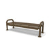 Brown Wabash Valley Contemporary Perforated Steel Backless Bench with Surface Mount Studio Image
