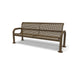 Brown Wabash Valley Contemporary Perforated Steel Bench Surface Mount Studio Image