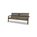 Brown Wabash Valley Contemporary Perforated steel Memorial Bench with Inground Mount studio image