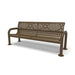 Brown Wabash Valley Contemporary Ribbed Steel Bench Surface Mount Studio Image