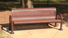 Brown Wabash Valley Contemporary Steel Bench