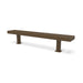 Brown Wabash Valley Designer Diamond Steel Backless Bench With Surface Mount
