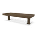Brown Wabash Valley Designer Diamond Steel Backless Bench With Surface Mount Double Wide