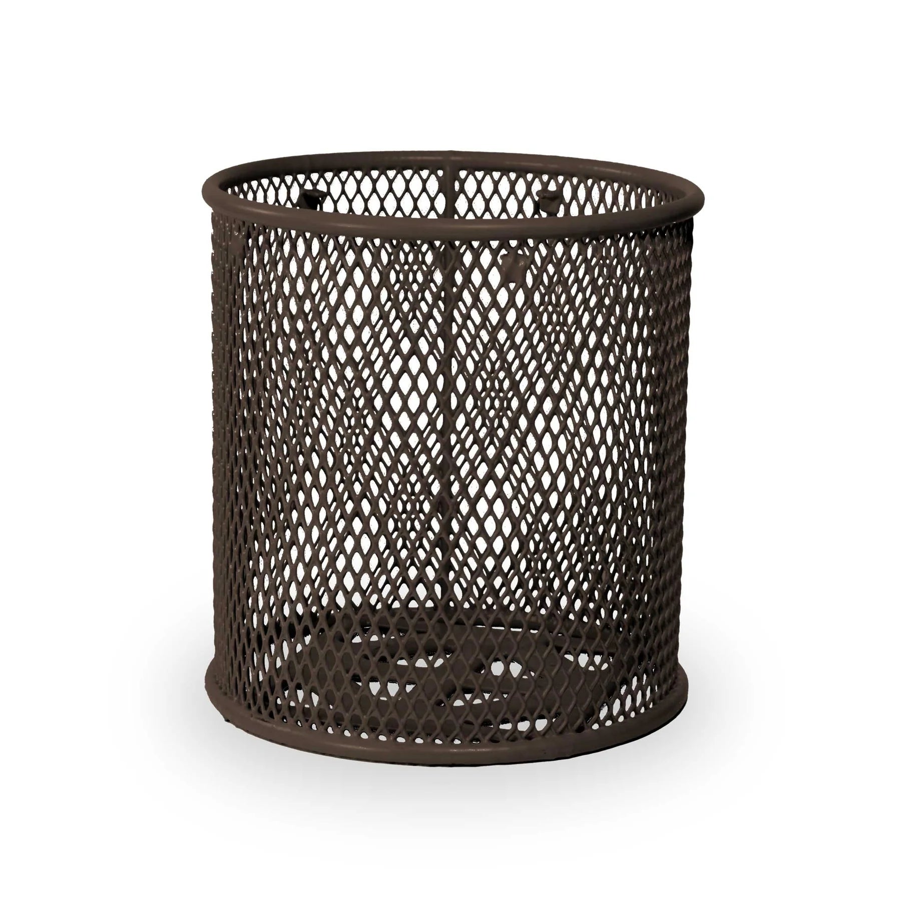 Brown Wabash Valley Signature Diamond Commercial Trash Receptacle