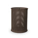 Brown Wabash Valley Signature Perforated Commercial Trash Receptacle