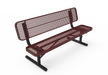 Burgundy MyTCoat Sports Bench with Backrest Studio Image Portable Mount