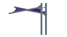 Cantilever Hypar Sail side view
