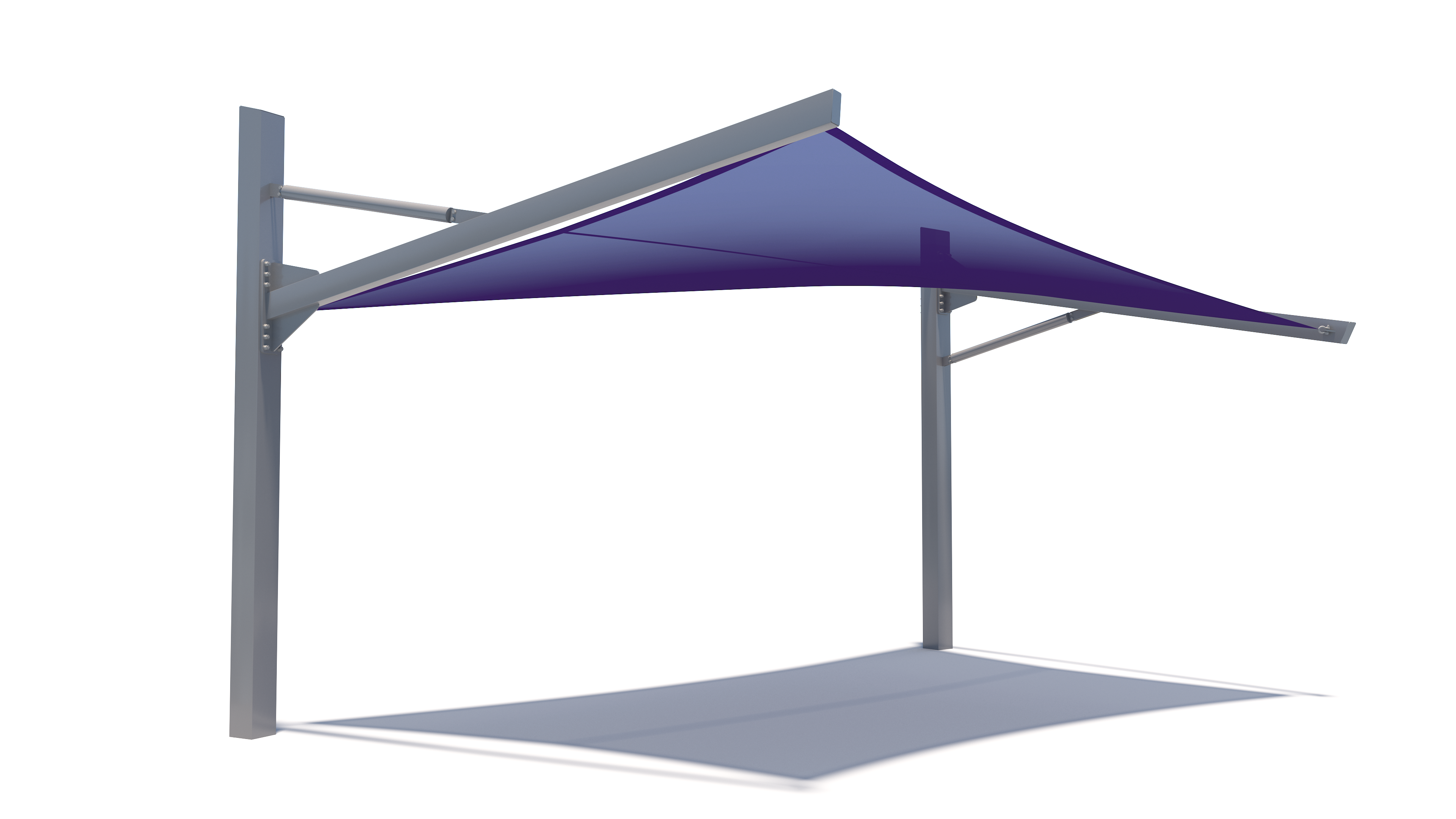 Cantilever Hypar Sail eye level studio Image
