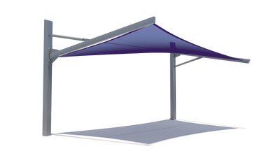 Cantilever Hypar Sail eye level studio Image