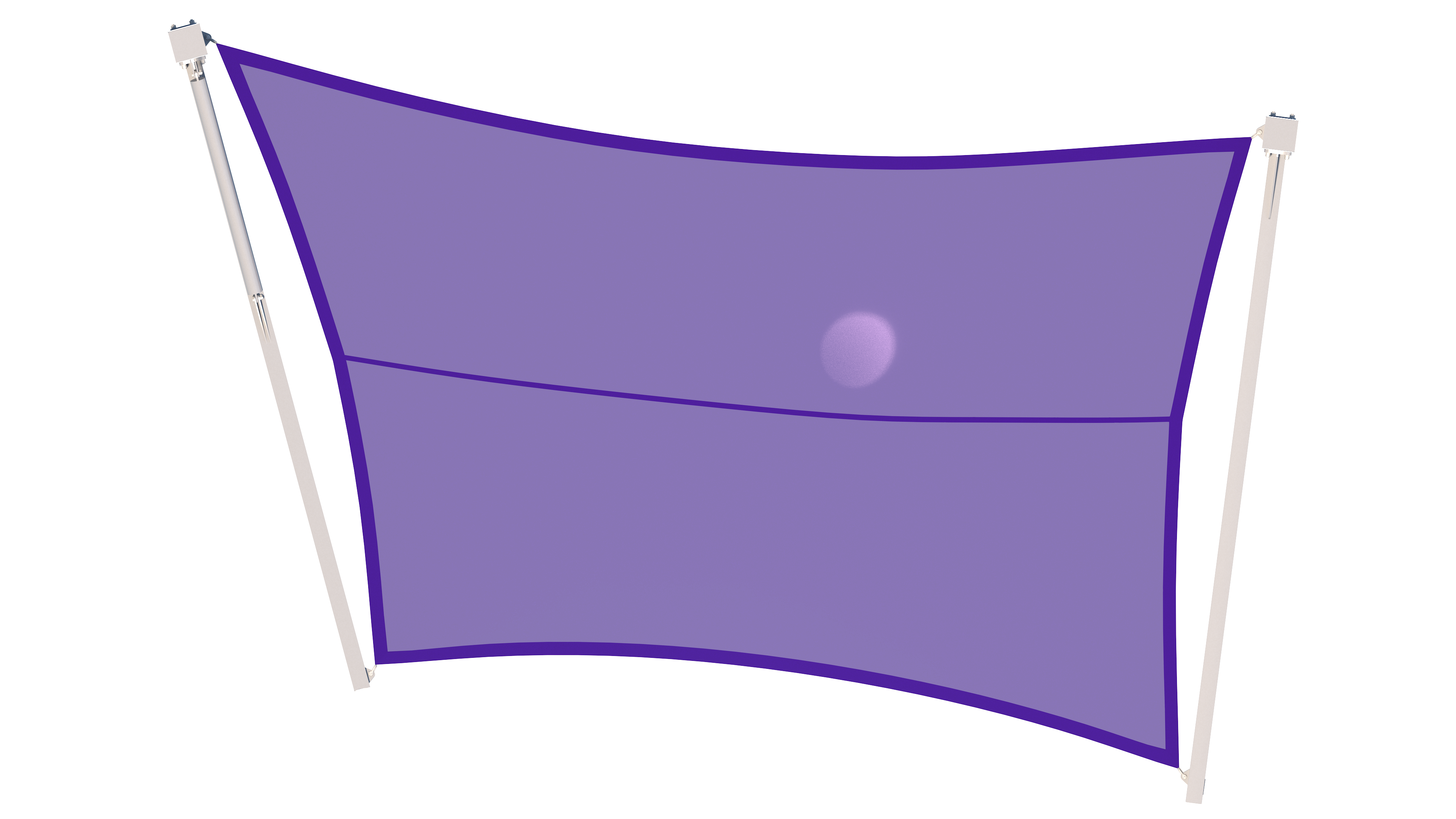 Cantilever Hypar Sail Top View studio Image