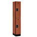 Cherry Salsbury 2-Door 2 Tier Designer Wood Locker Studio Image 
