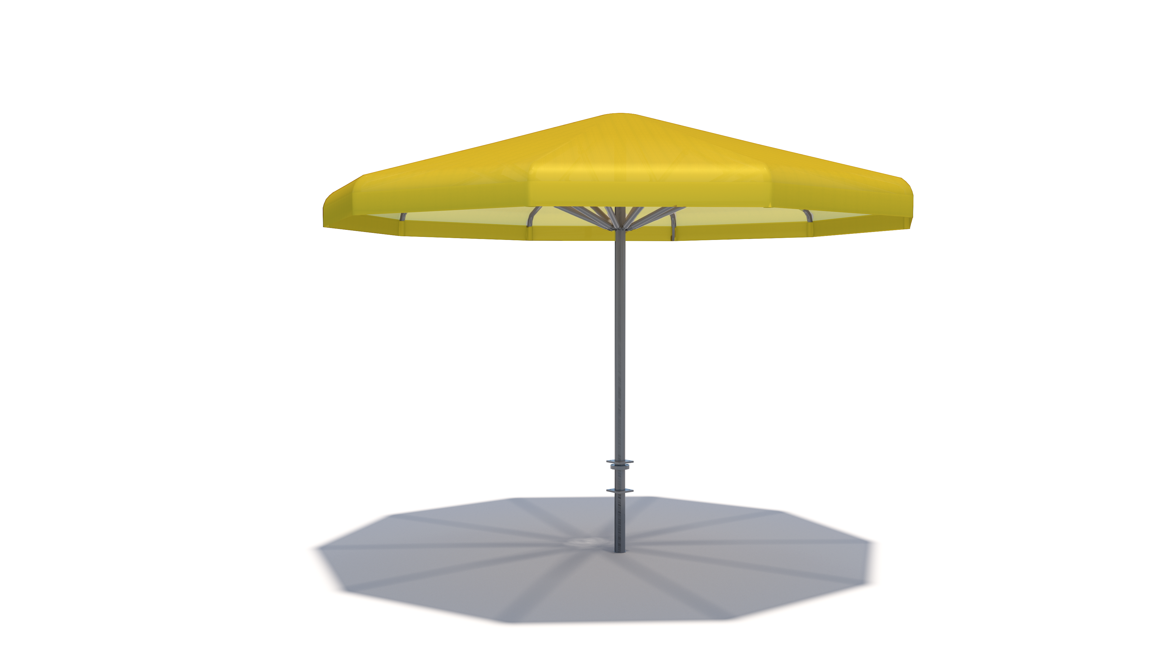 Yellow market USA Shade Coolbrella on a white background