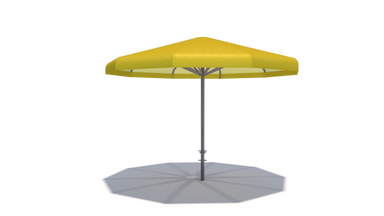 Yellow market USA Shade Coolbrella on a white background