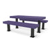 Black & Purple Wabash Valley Designer Diamond Metal Picnic Table, 6' model DS101D