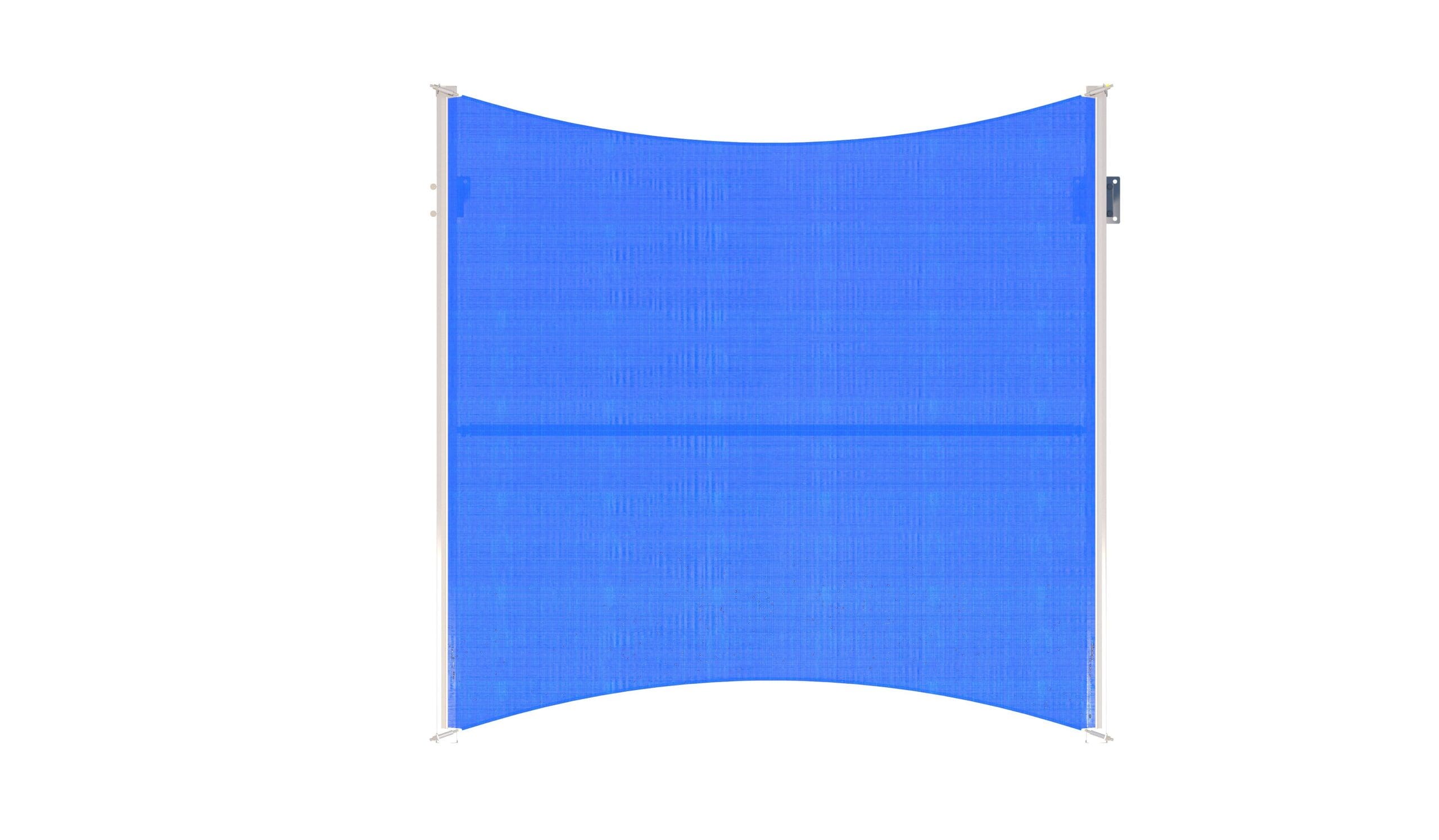 top view of blue USA Shade Eclipse Cantilever on a white background