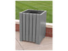Frog Furnishings 32 Gallon Gray Square Receptacle Environmental Photo
