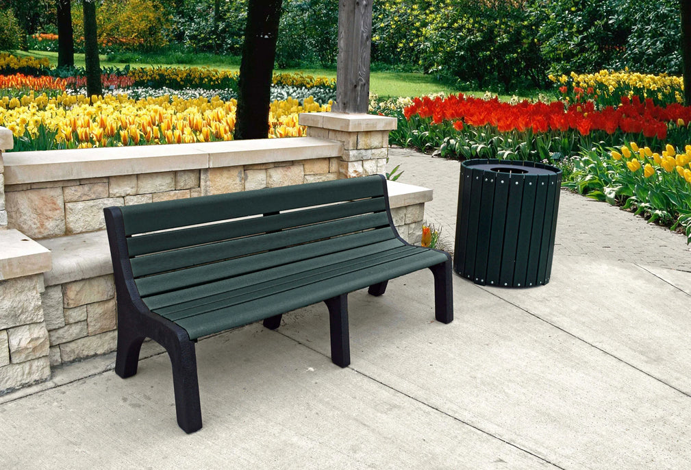 Newport Park Bench in Commercial Setting
