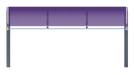 Purple USA Shade Full Arch Cantilever on a white background