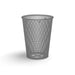 Gray Wabash Valley Tapered Trash Receptacle, tapered diamond expanded metal body, plastisol coated, model LR350D, city trash can