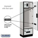 Gray Salsbury Designer Wooden Gear Locker Ventilation on door example Image