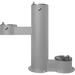 Gray Willoughby Free-standing Double Drinking Fountain Front Access, Child Height, Dog Bowl Options Studio Image